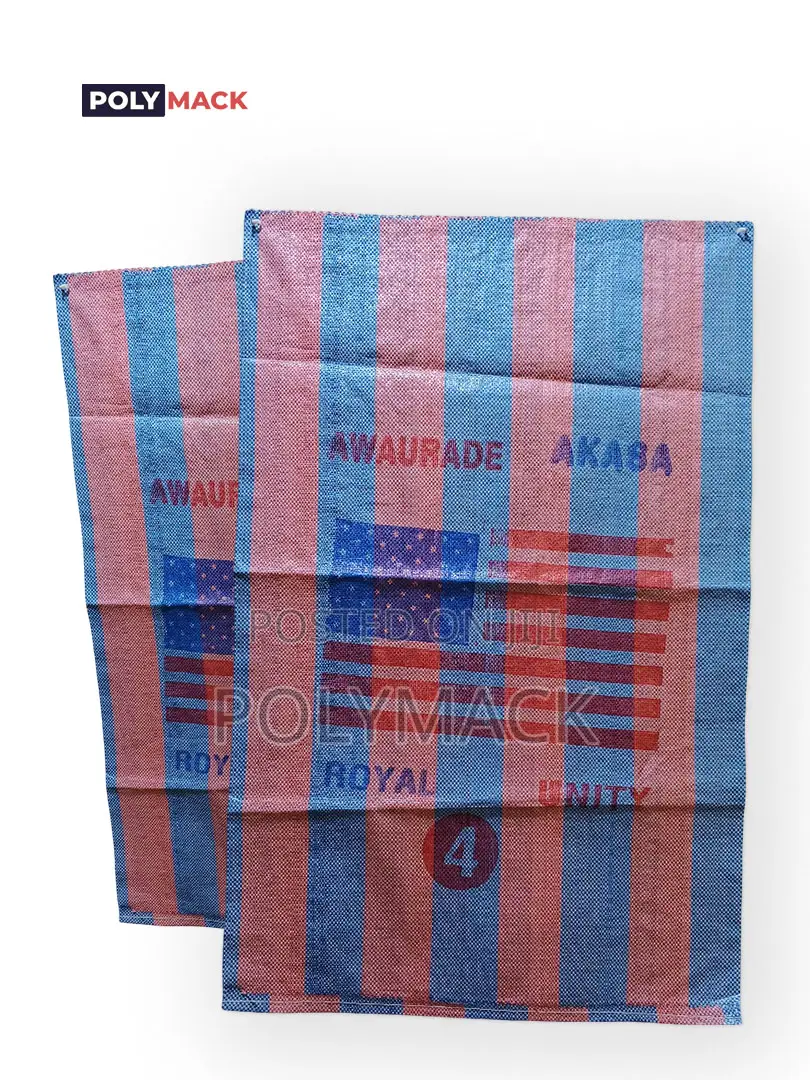 No4 Blue Pp Woven Sack for Rice, Beans Grain