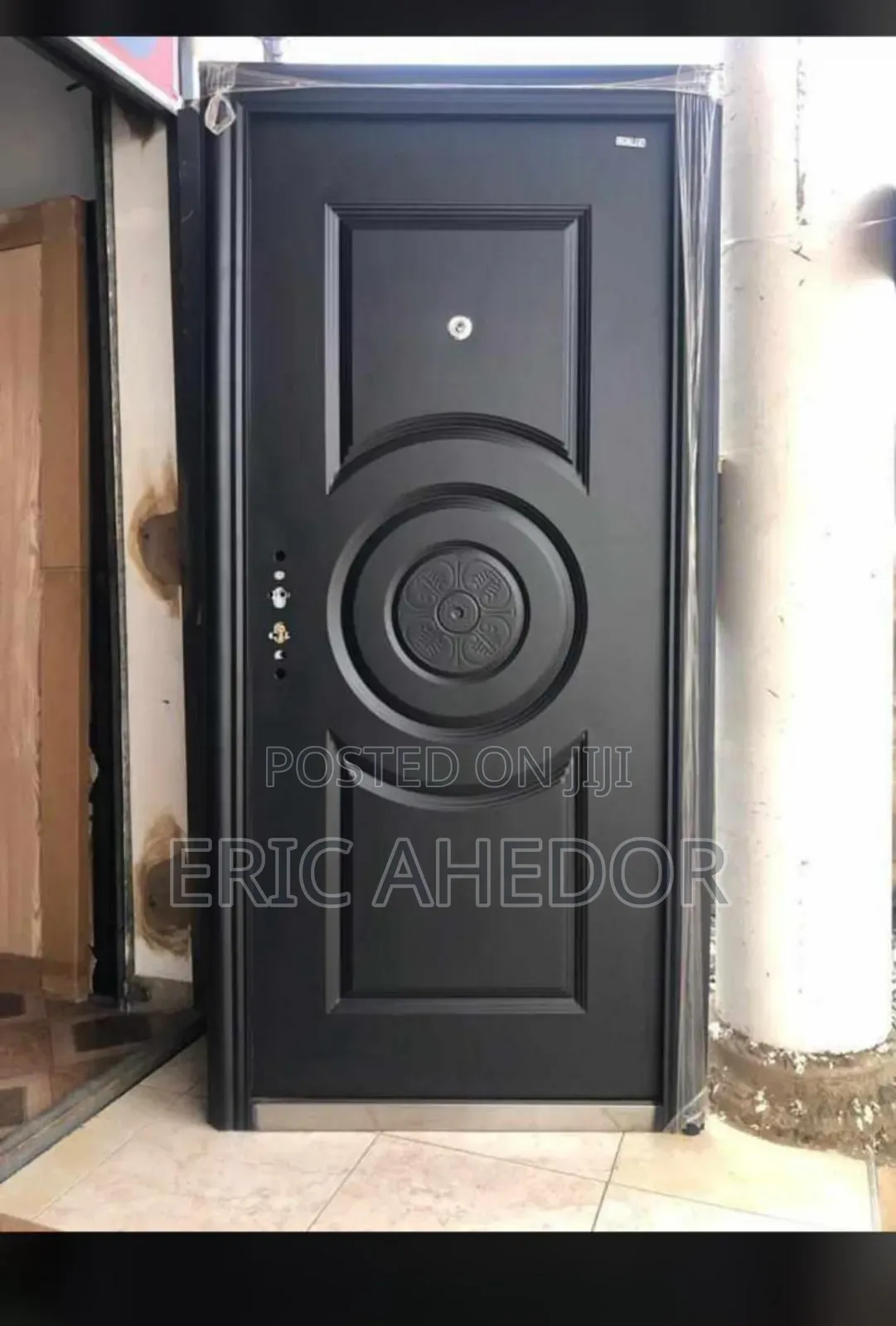 Black Sed All Metal Complete Door With Accessories