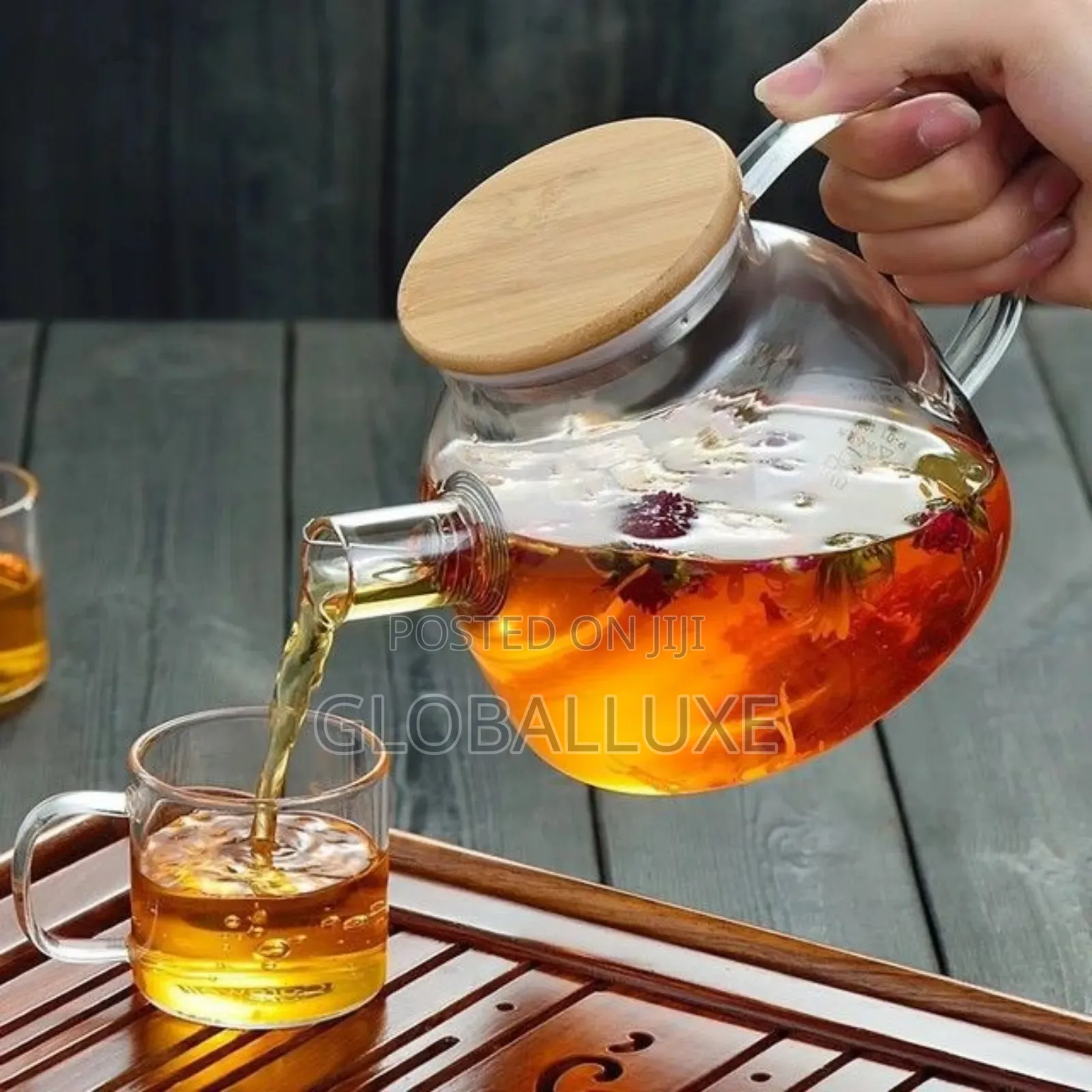 Elegant Glass Tea Pot With Infuser