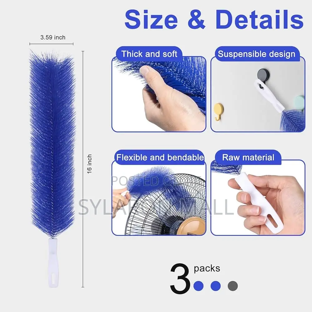 Intense Flexible Dust Cleaning Brush For Fans Appliances