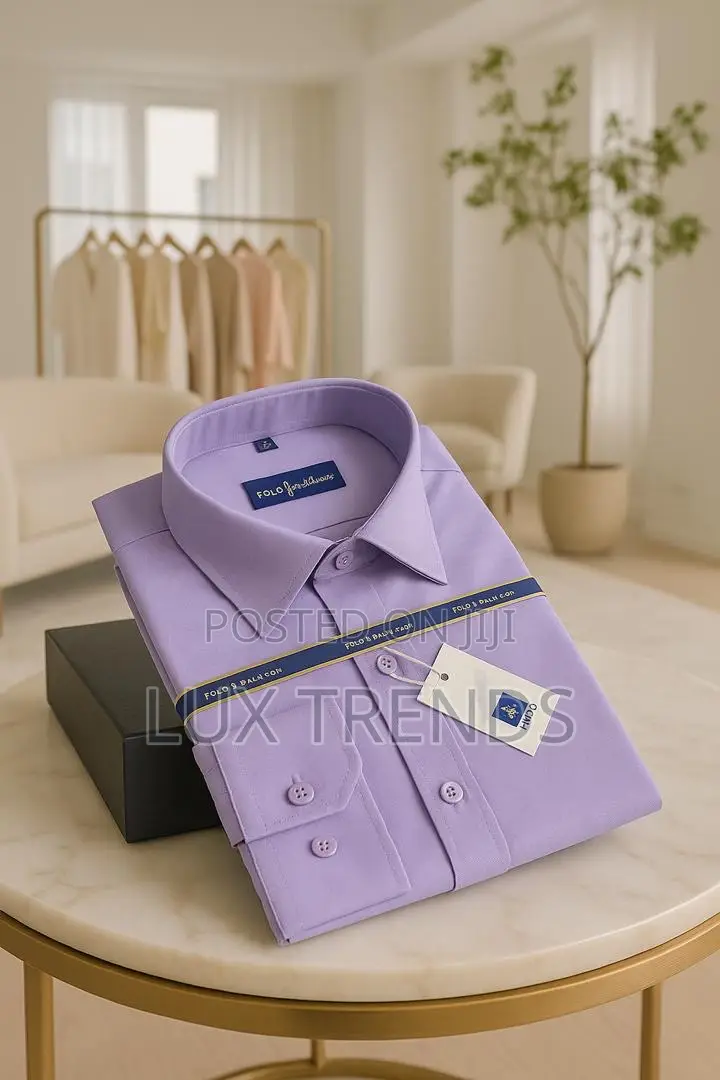 Heavy Plain Polo Long Sleeves Shirt Available