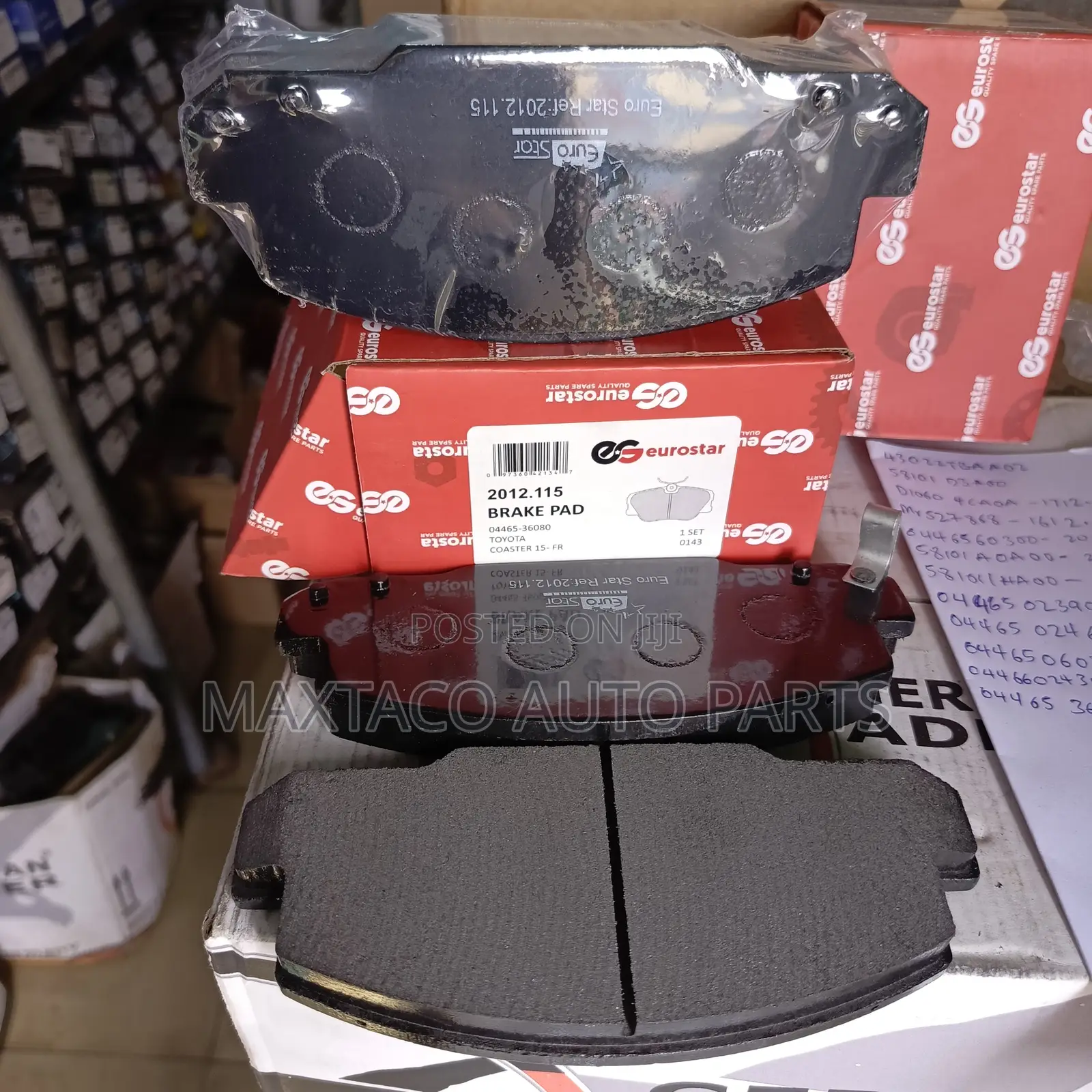 Eurostar 04465-36080 Brake Pad for Toyota Coaster
