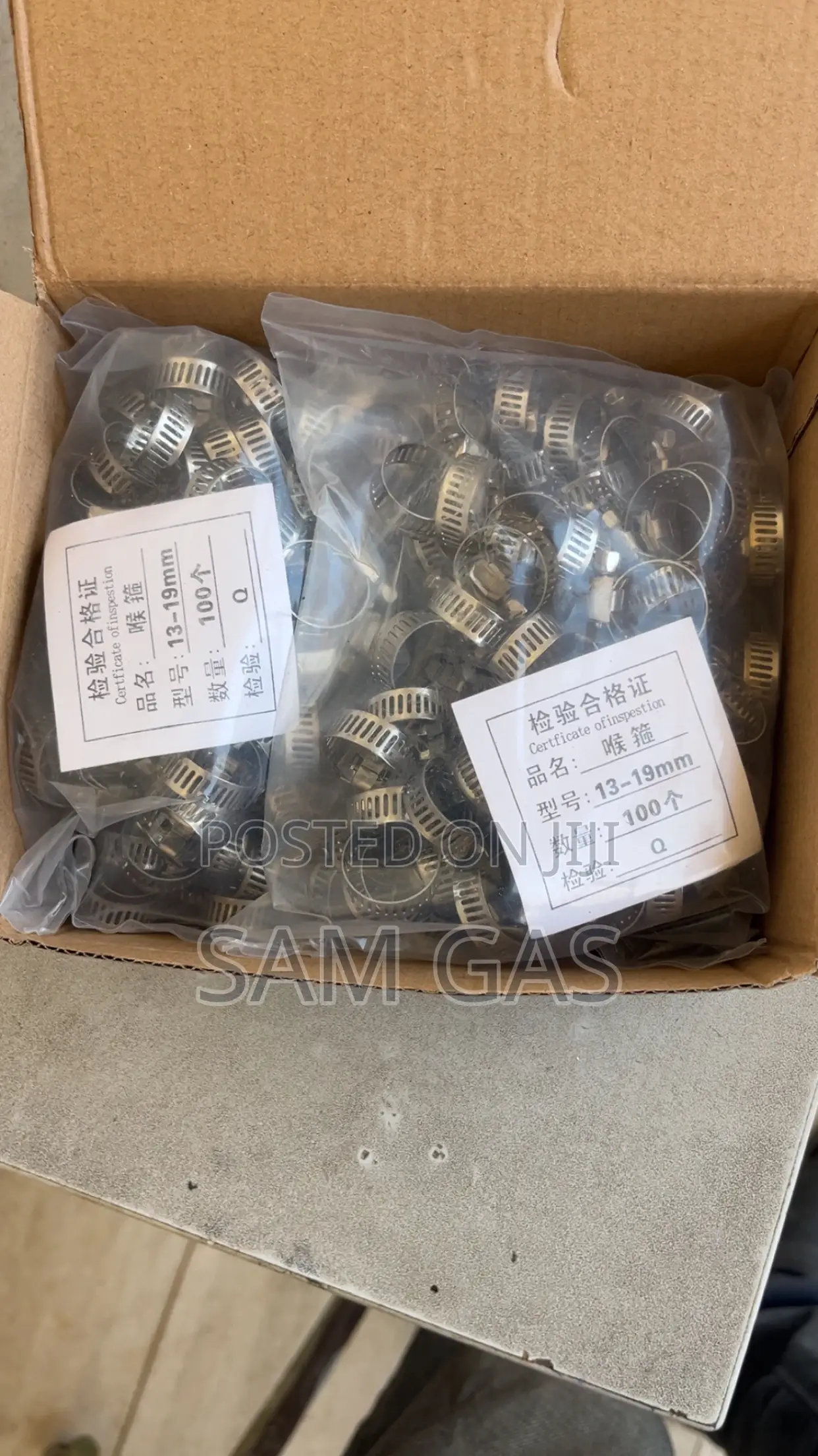 Gas Clips/Clamps