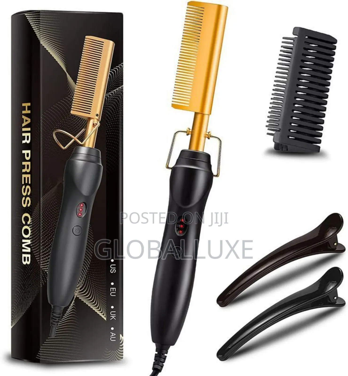 Electric Hot Comb – Hair Straightening Styling Tool