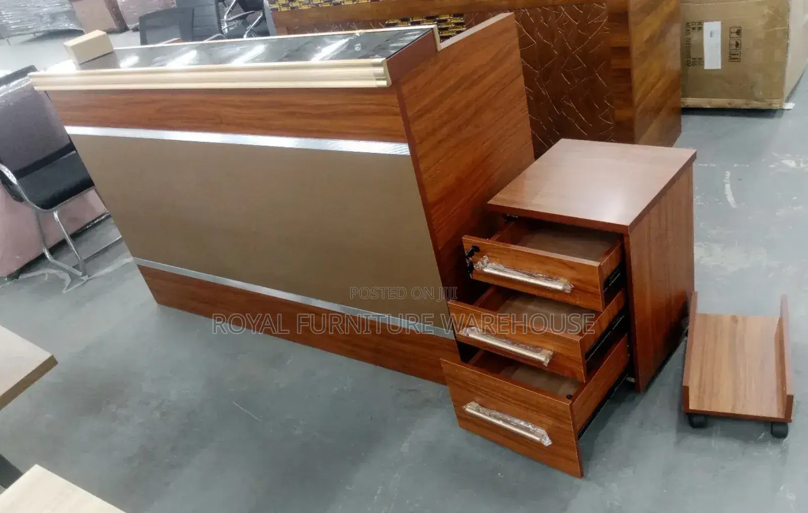 Heavy Wood Reception Front Desk