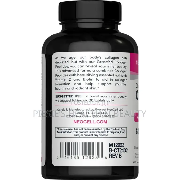 Neocell Super Collagen With Vitamin C Biotin, Skin,Hair and Nails,90s