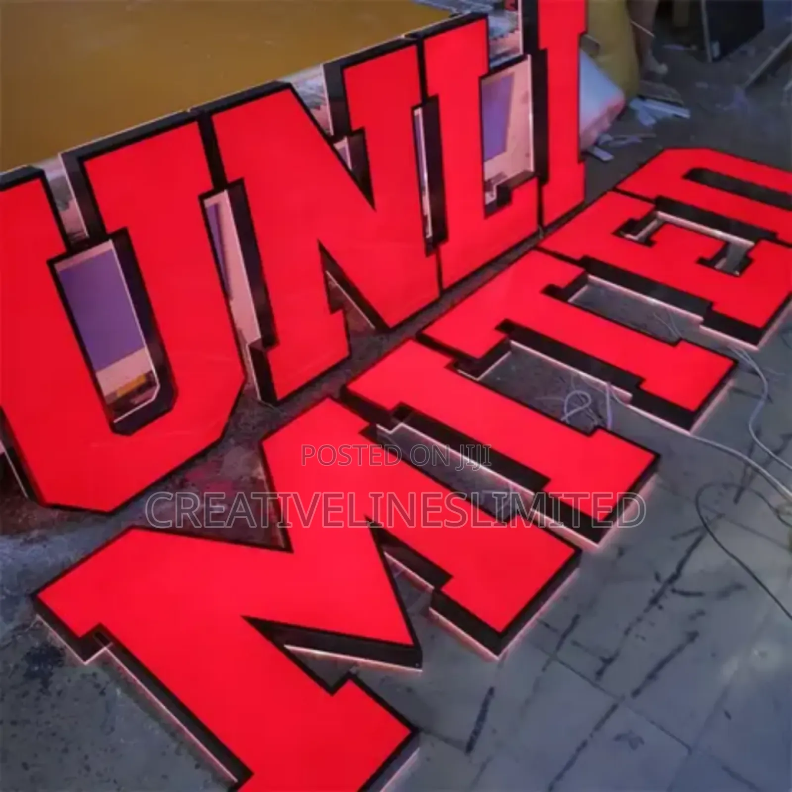 Red Lights Signage
