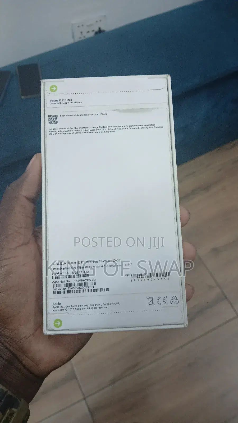 New Apple iPhone 15 Pro Max 256 GB Blue