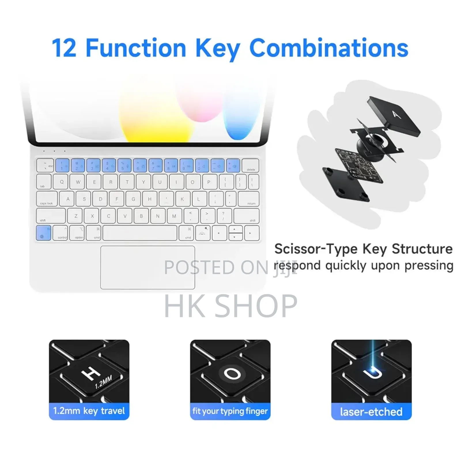White Apple iPad Magic Keyboard For 10th Generation 10.9" 2022