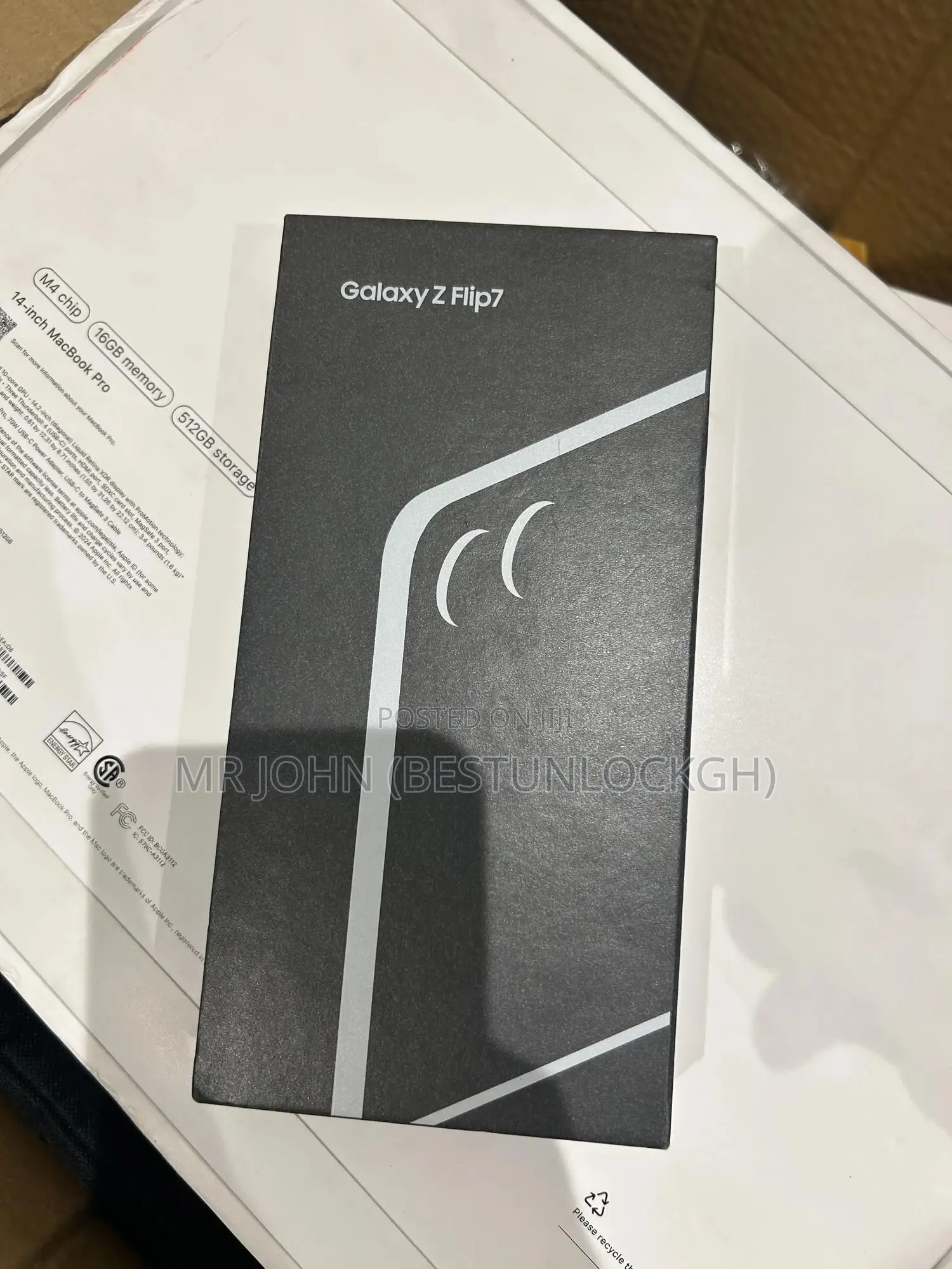 New Samsung Galaxy Z Flip7 512 GB Black