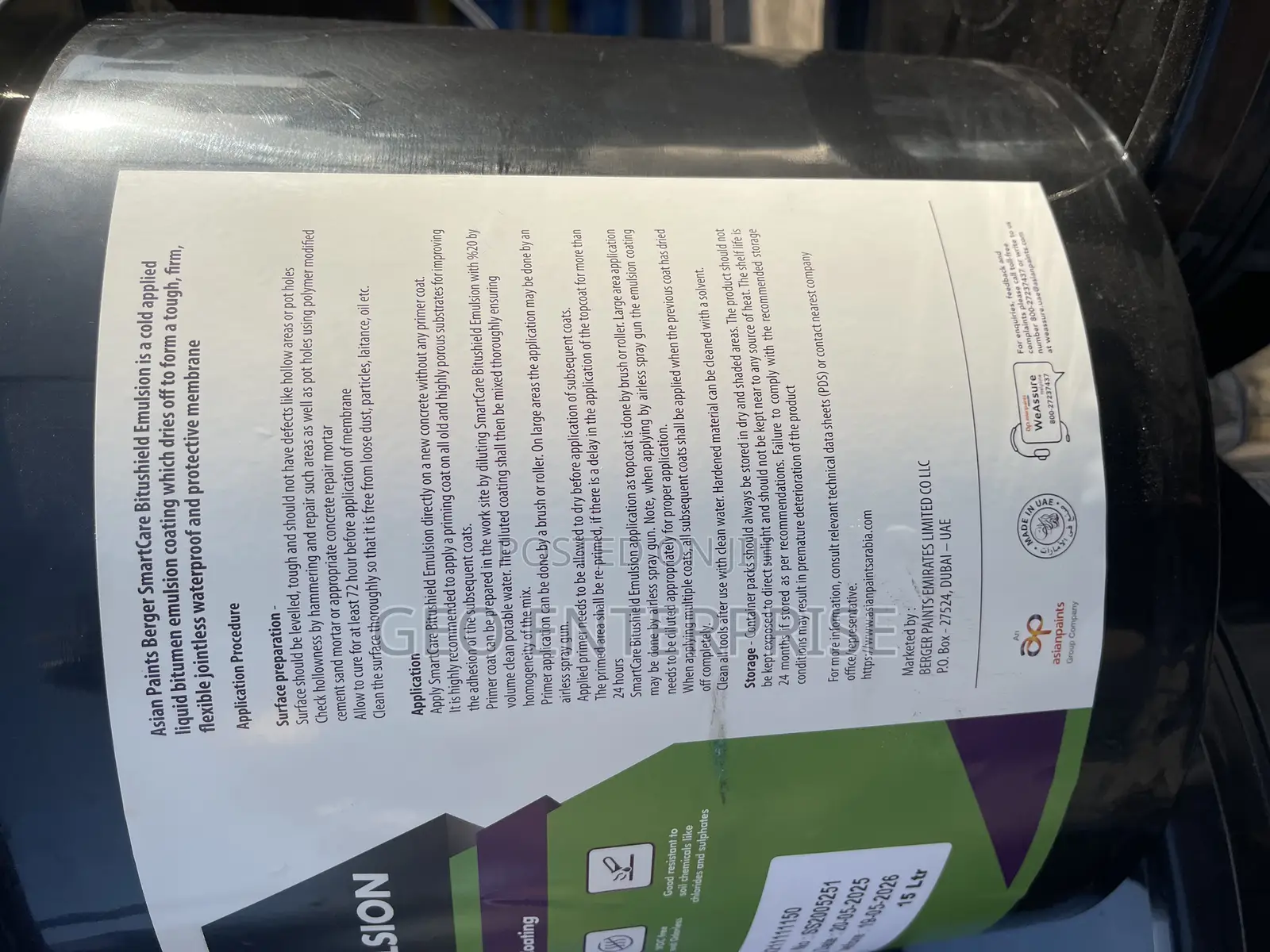Bitumen Waterproofing Paint