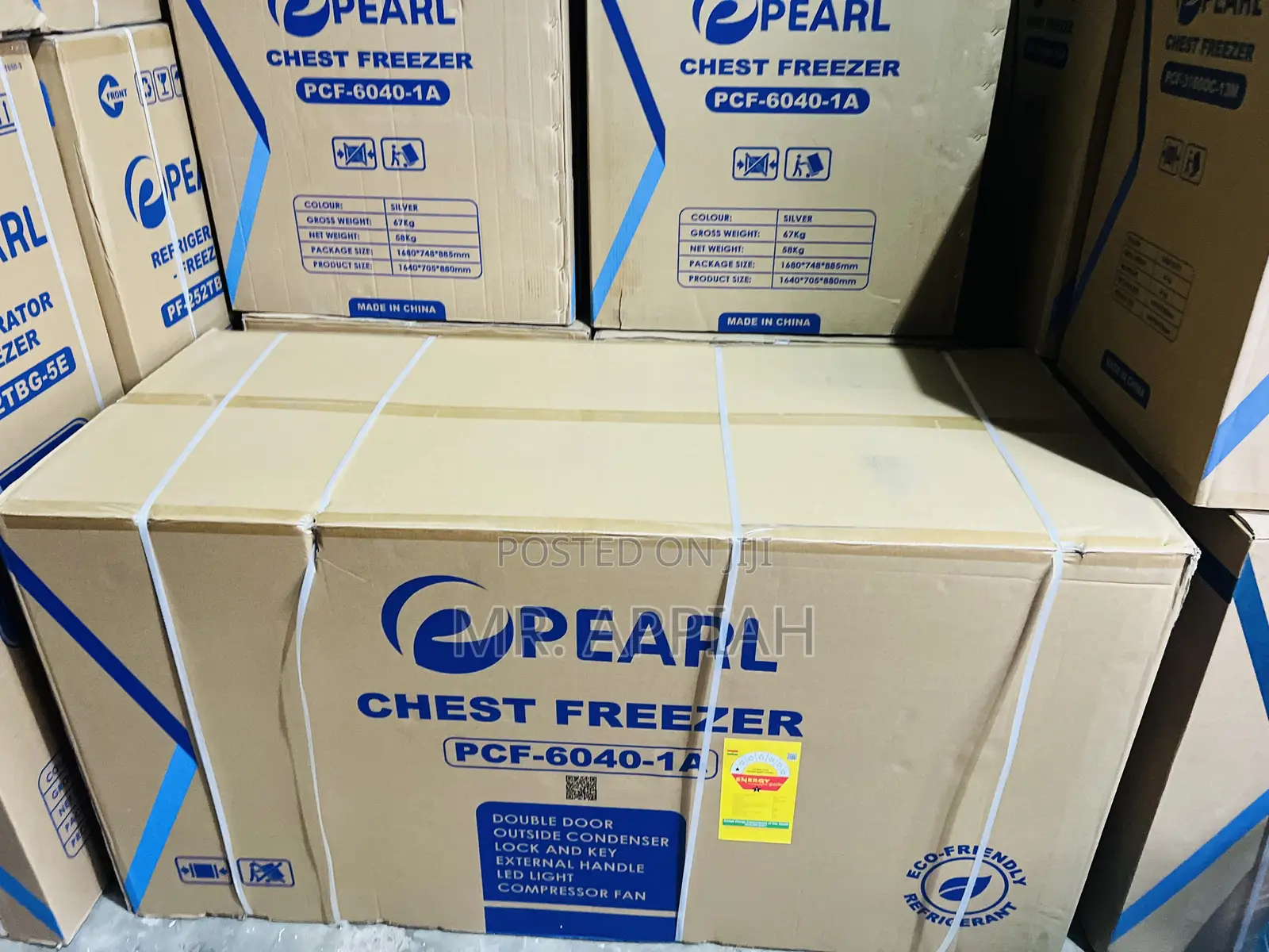 Affordable Pearl PCF-6040-1a —508ltrs Single Door Chest Freezer 