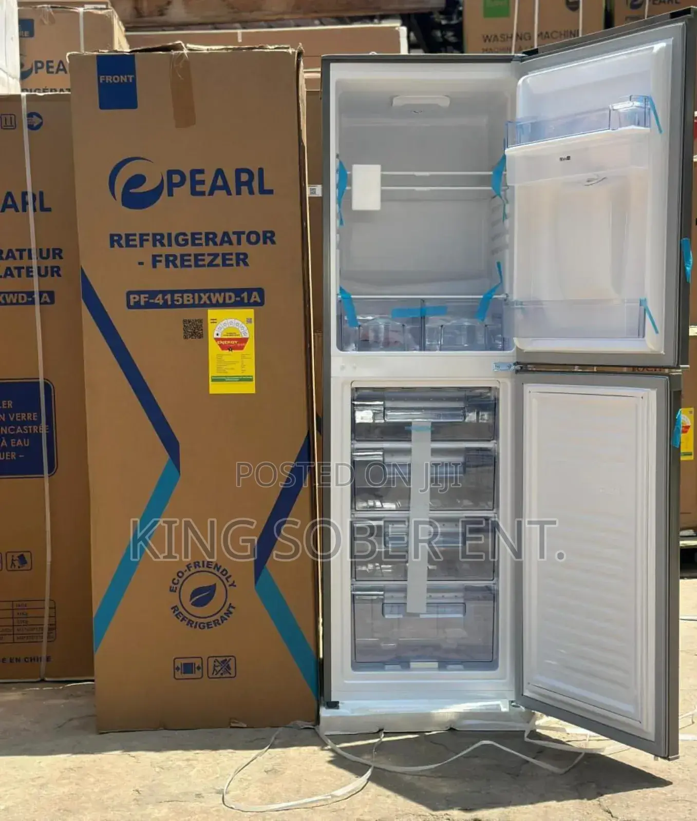 Pearl 246l Bottom Freezer With Dispenser 4150gh