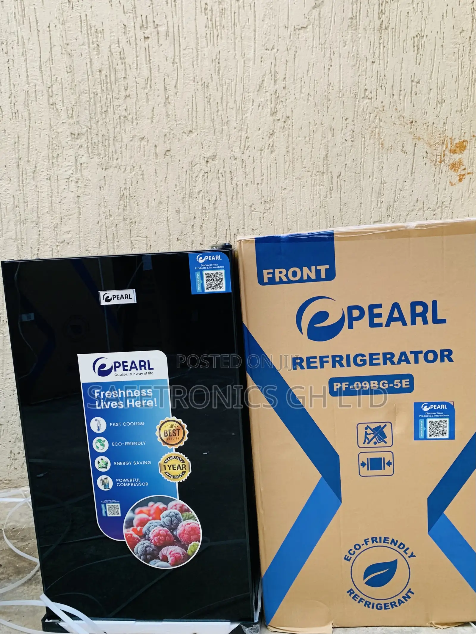Get Fast Single Door 91ltr Pf-09bg Tabletop Black Pearl Fridge