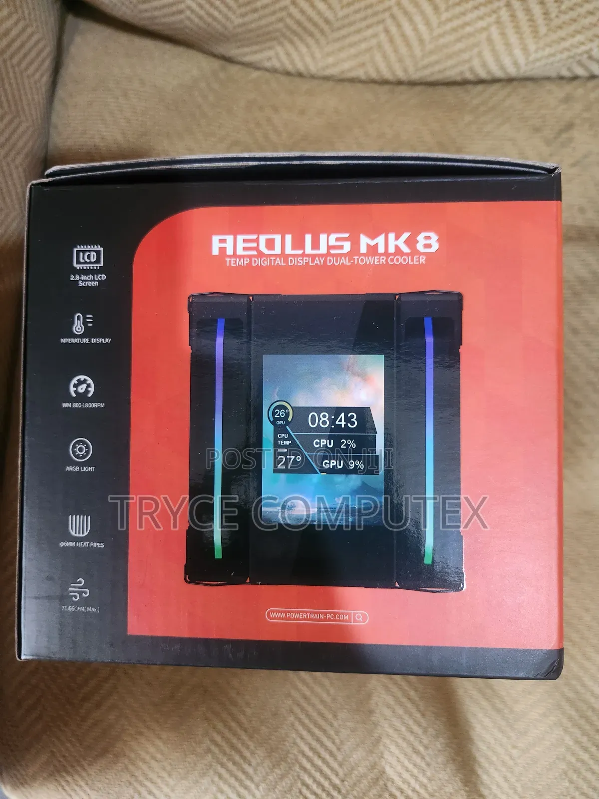 Gamer X Argb Lcd Screen Air Cooler