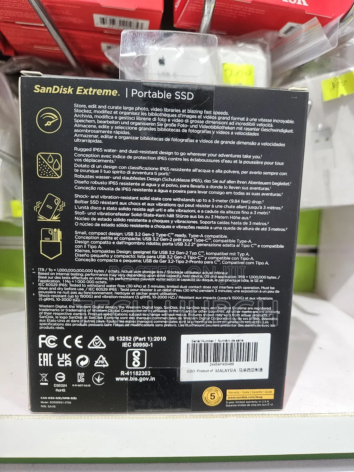 San Disk Extreme Portable SSD