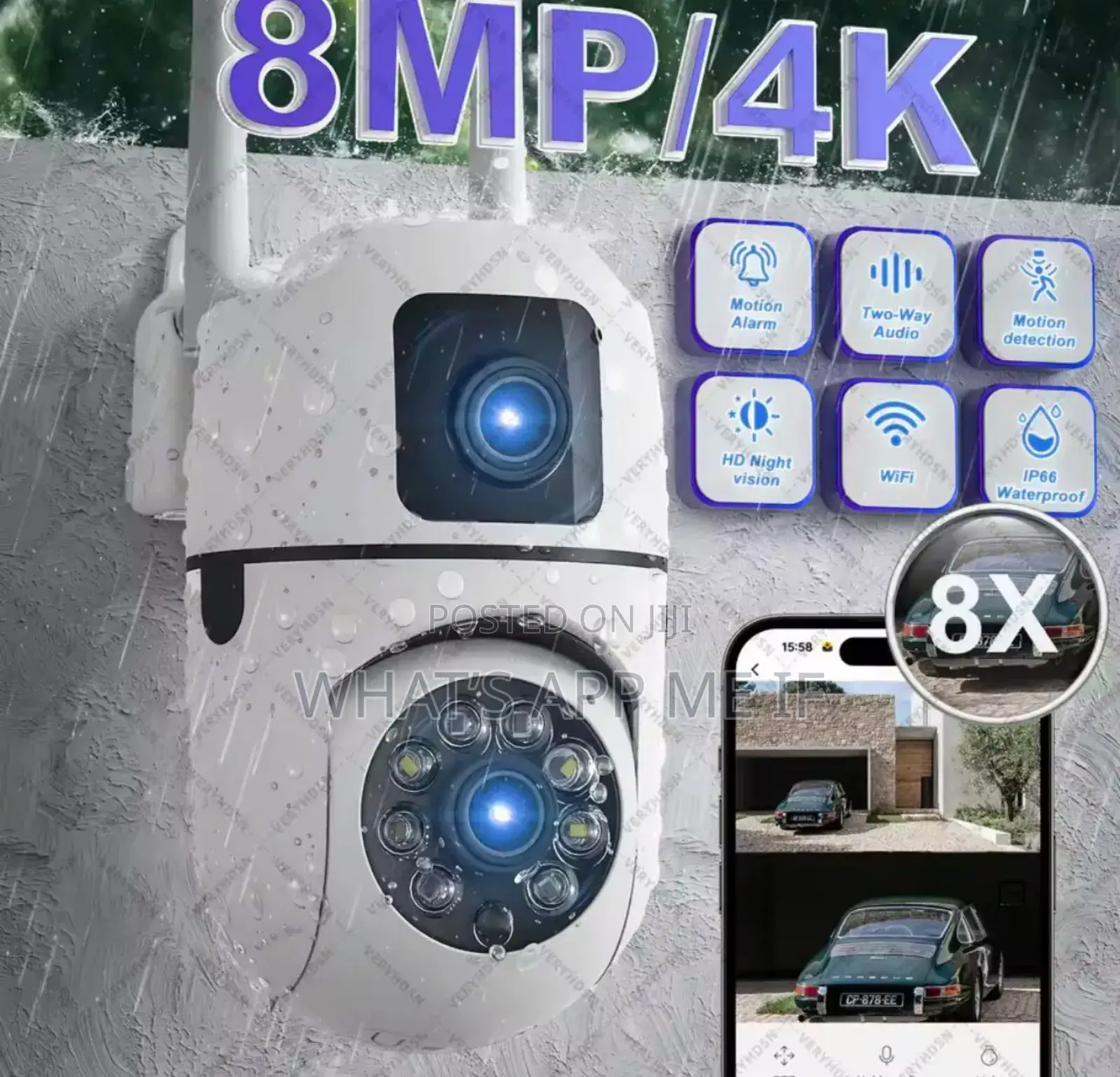 Wifi Dual Lens Outdoor Ptz Camera