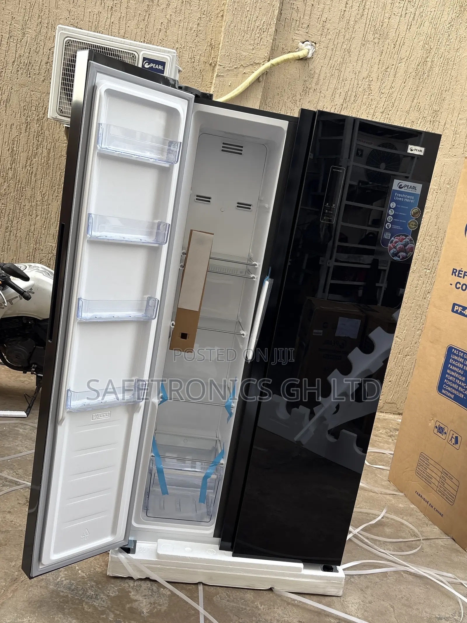 Affordable Pearl Black Sidebyside 436ltrs Pf-640sbsbg-1a 436l