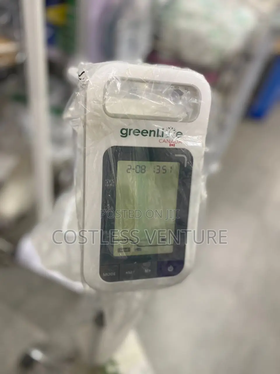 Greenlife Electronic Blood Pressure Monitor With Two Cuffs and Stand