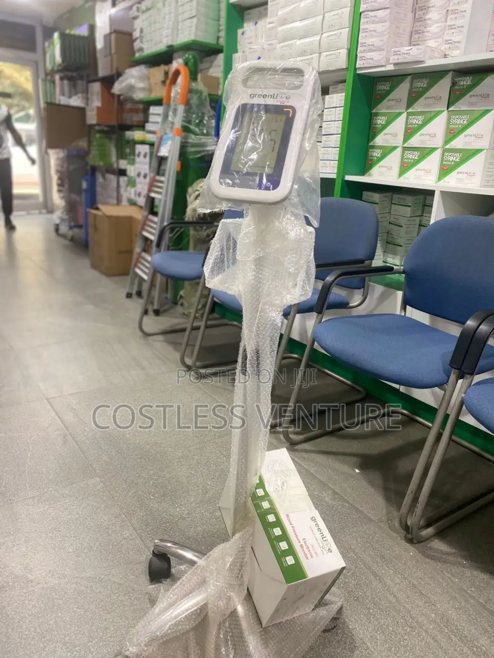 Greenlife Electronic Blood Pressure Monitor With Two Cuffs and Stand