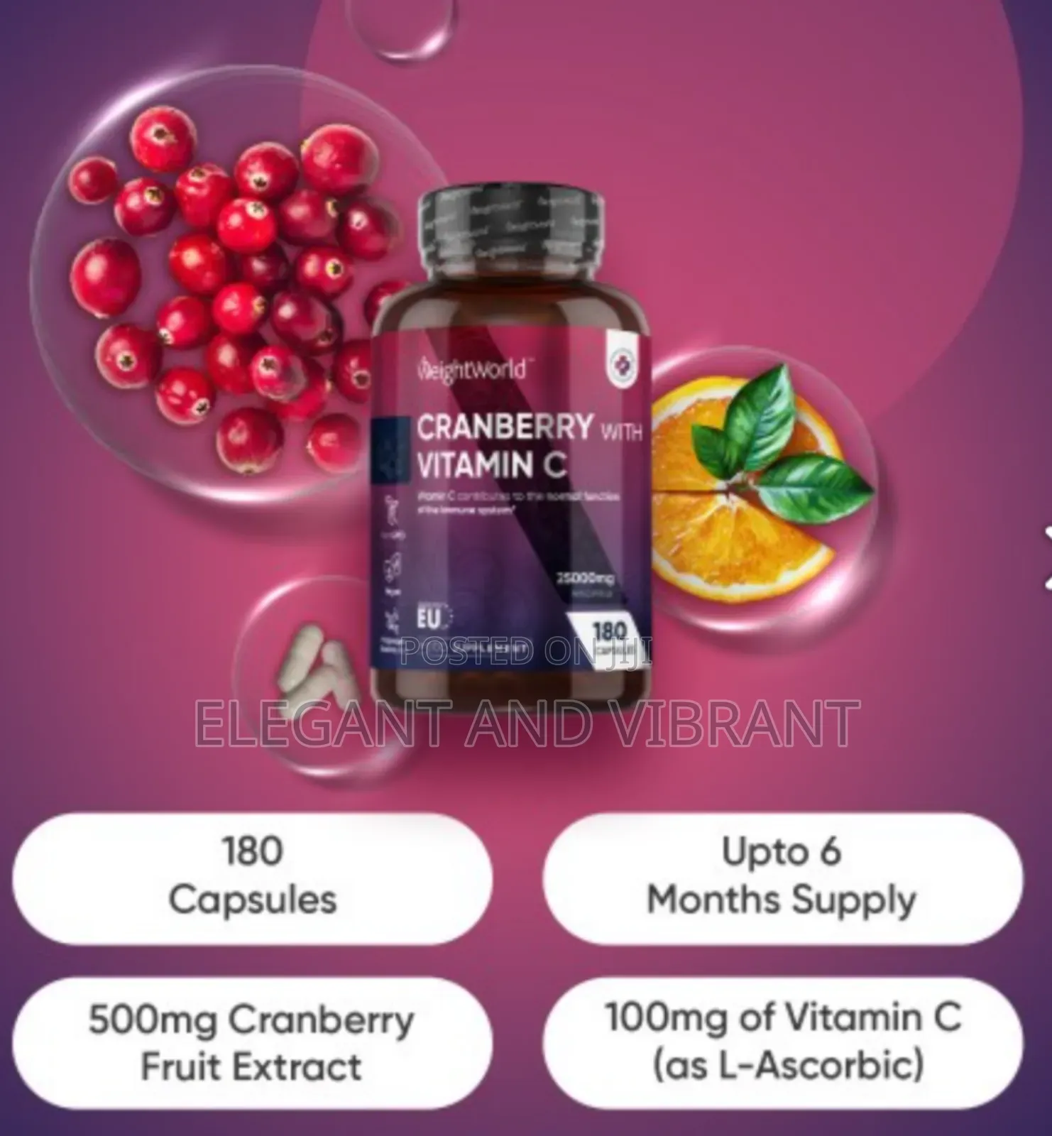 Cranberry With Vitamin C Capsules

B1g2@50%

25,000mg 180 Capsules