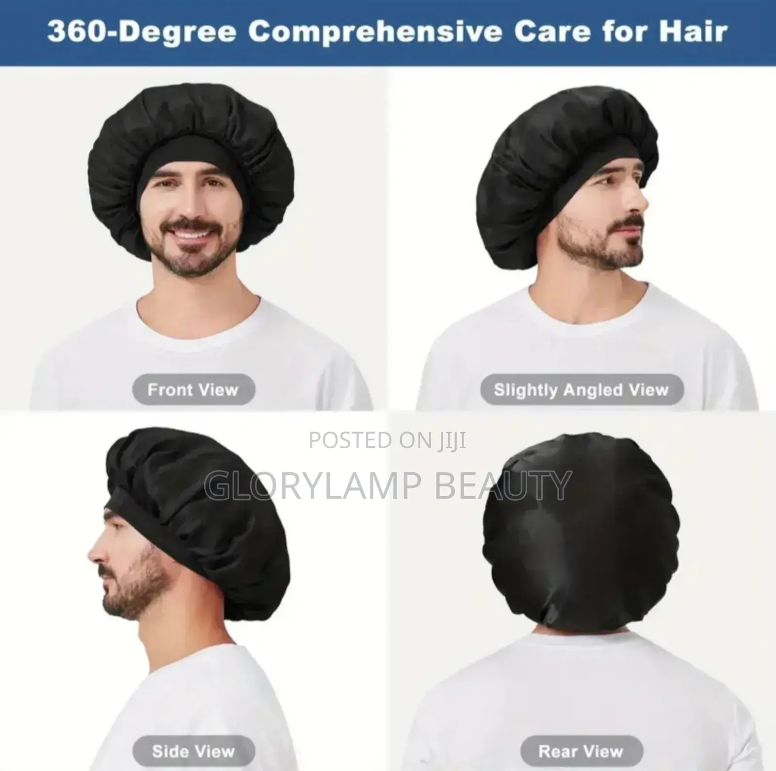 Satin Sleep Bonnet Cap - Comfortable Hair Protection for Men Women