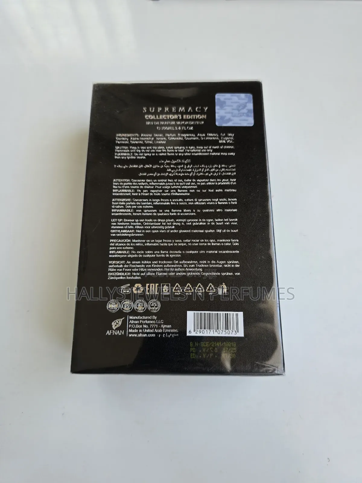 Afnan Supremacy Collector's Edition Perfume, 100ml, Men's