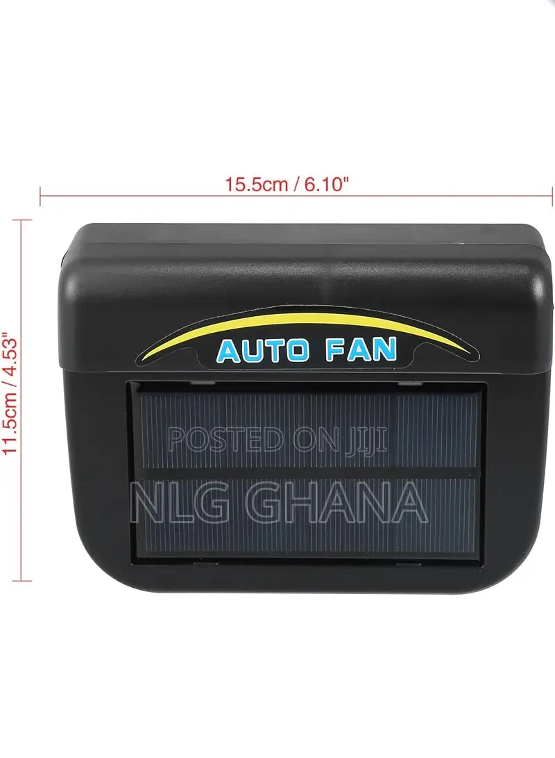 Solar Powered Car Exhaust Fan - Auto Ventilation Cooling Fan. Ghx7376