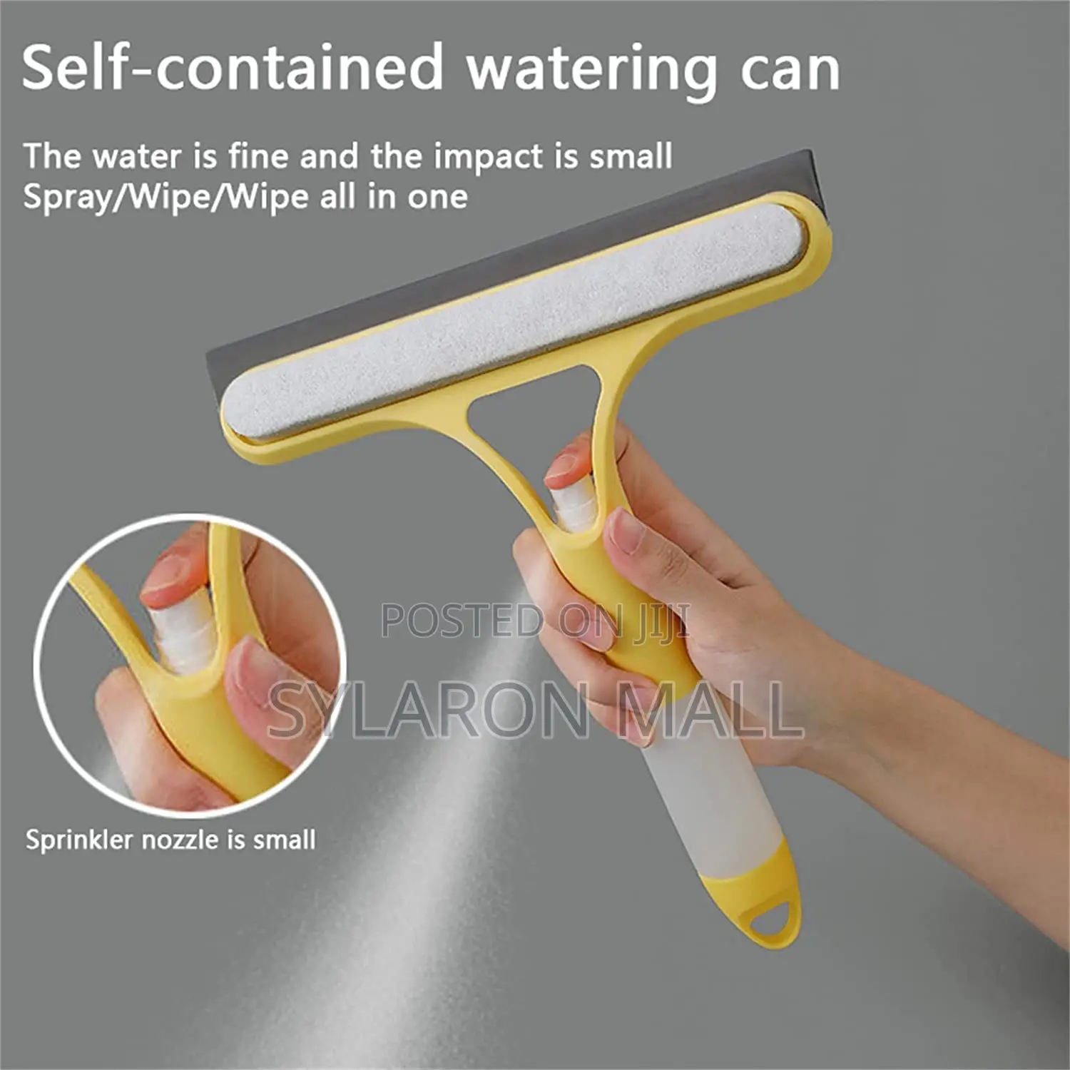Multi-Function Glass Cleaning Wiper With Built-in Spray