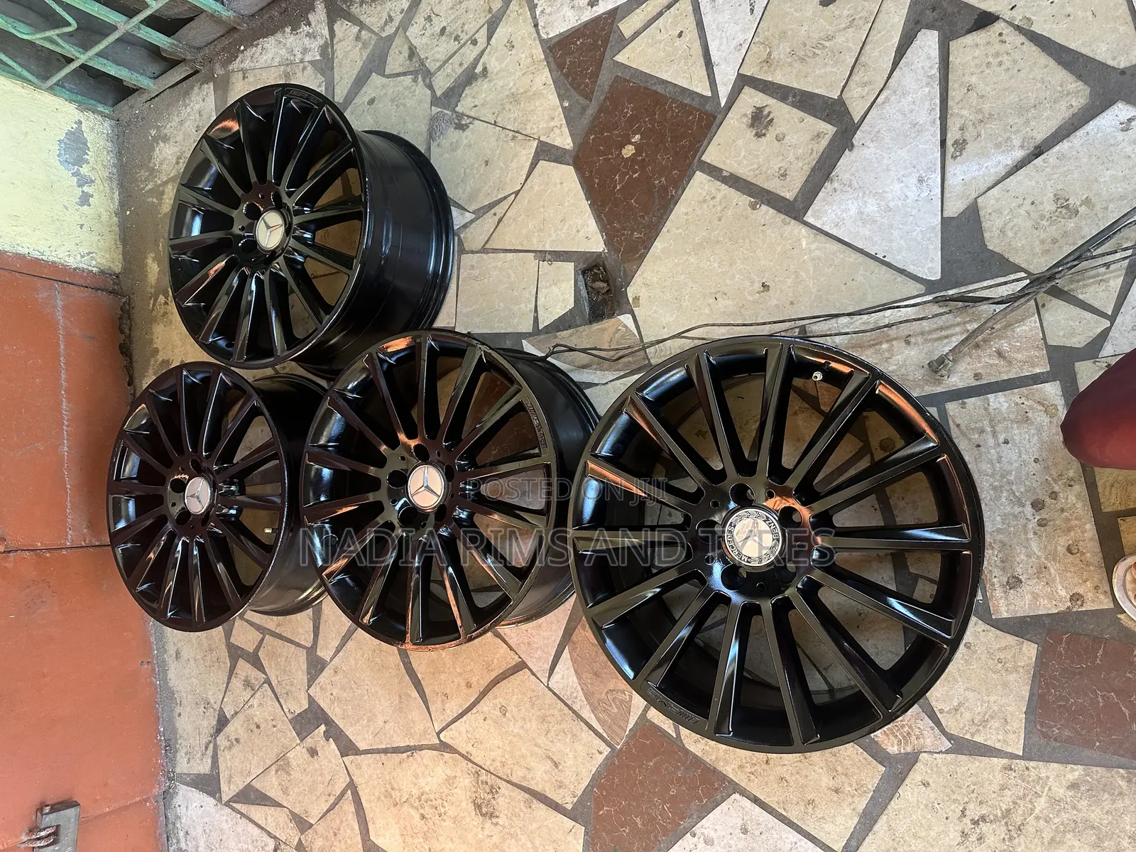 Black Benz Rims Home Used