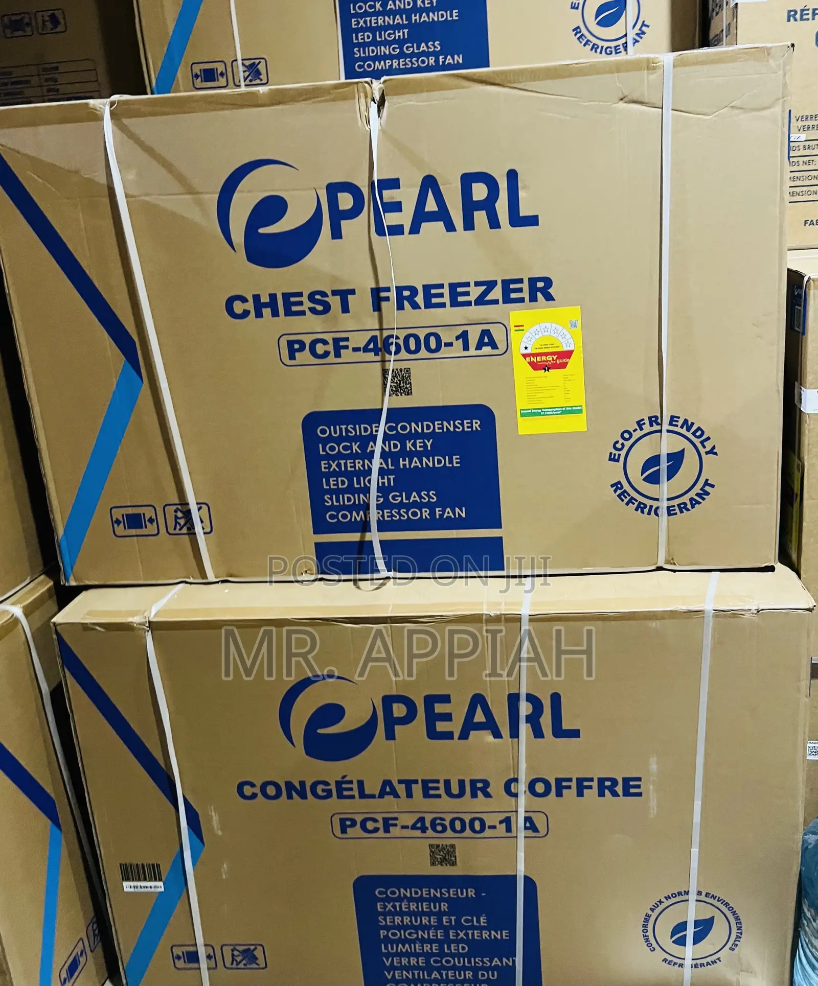 Brand New Pearl PCF-4600-1a 380ltrs Single Door Chest Freezer