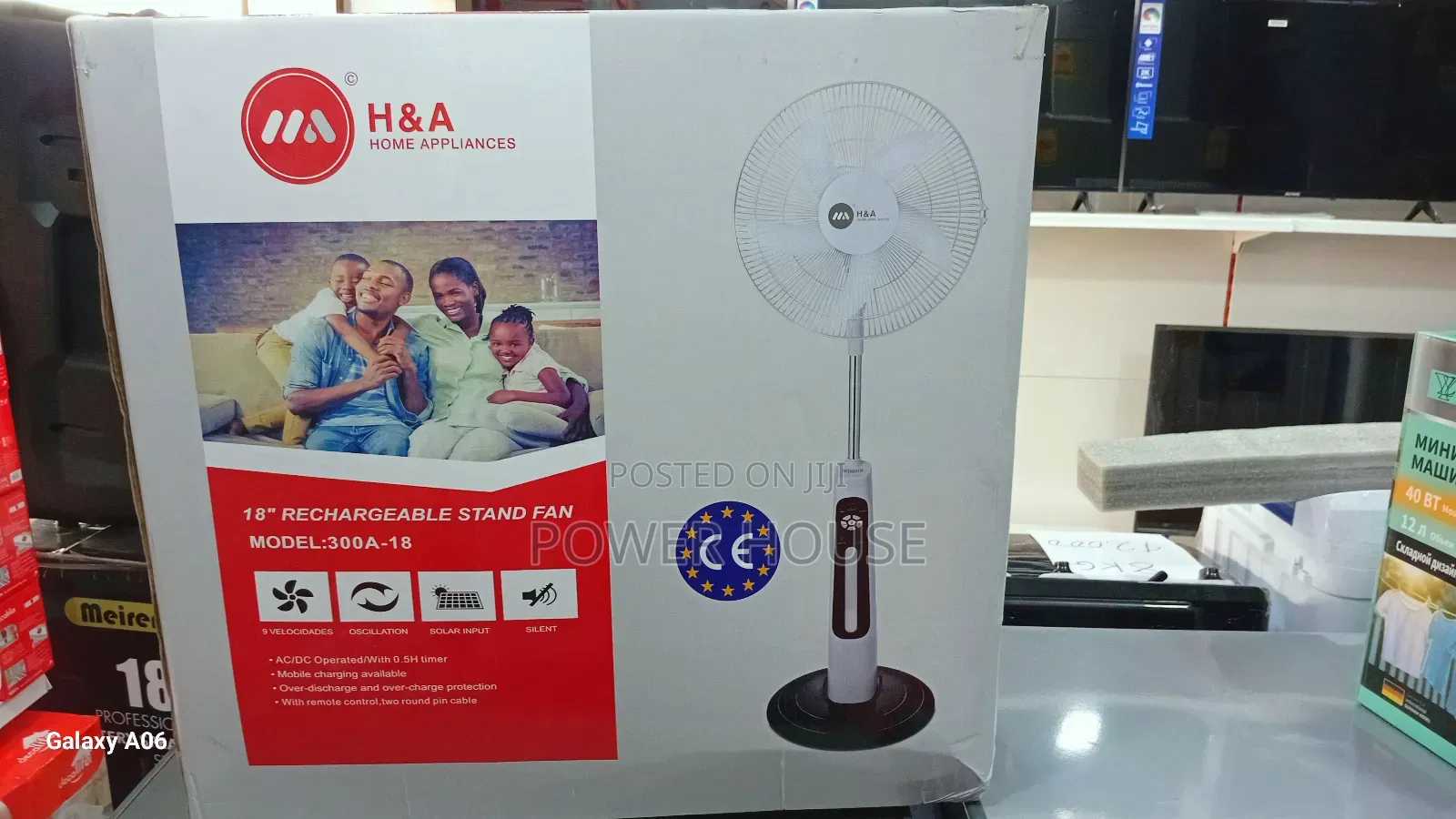 Silent Rechargeable H a Standing Fan Cool Rechargeable H a Fan