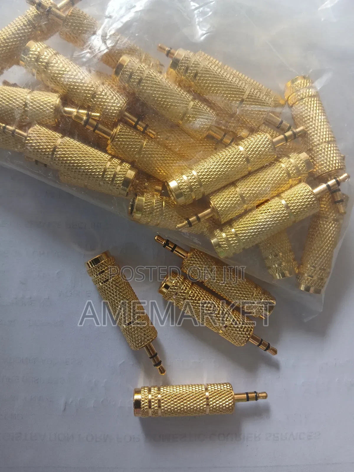 3.5mm Male to 6.35mm Female Adapter Jack Plug Audio Stereo Connector