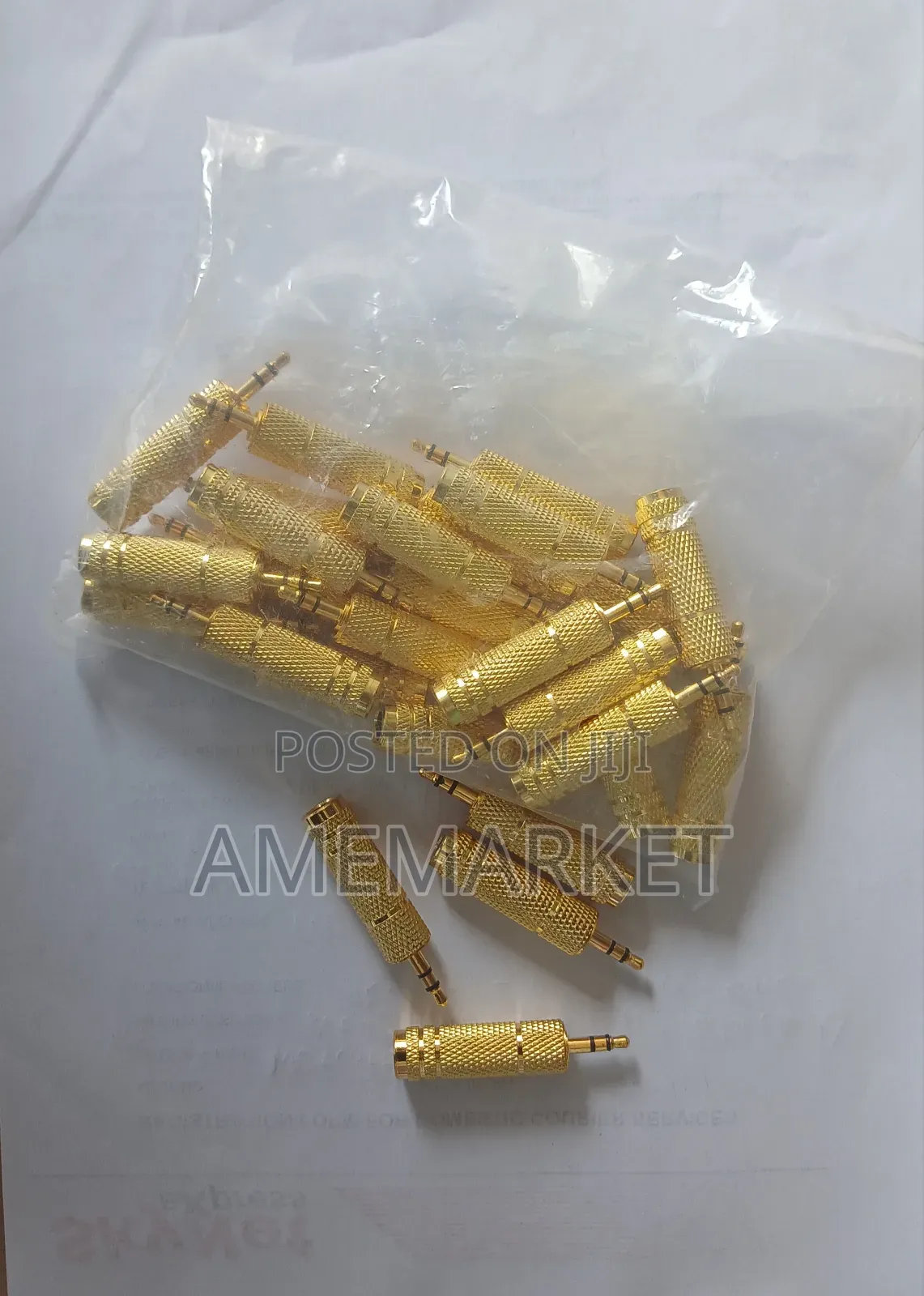 3.5mm Male to 6.35mm Female Adapter Jack Plug Audio Stereo Connector