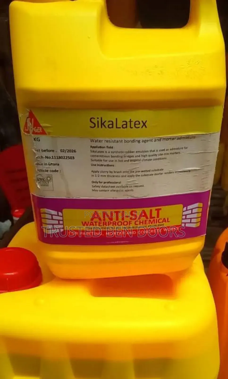 Anti-salt Waterproof Chemical Sikalatex 5kg For Construction