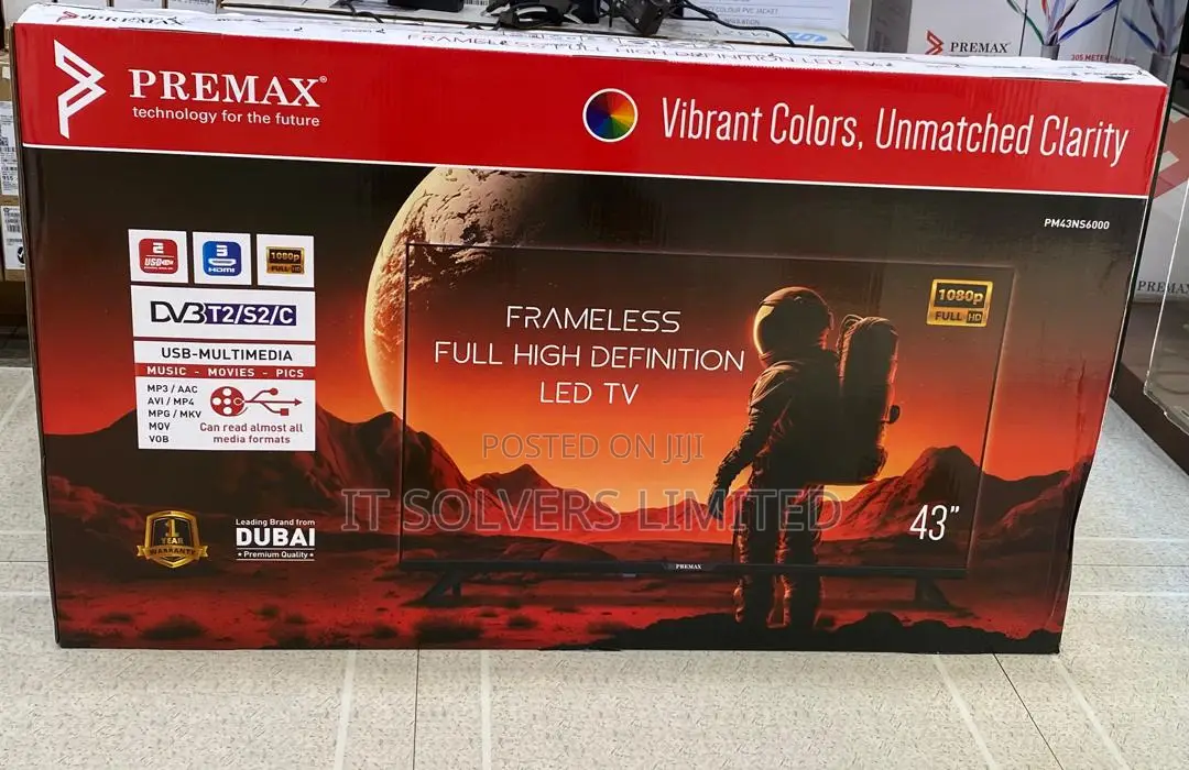 Premax 43 Inch Frameless Fhd Led Tv