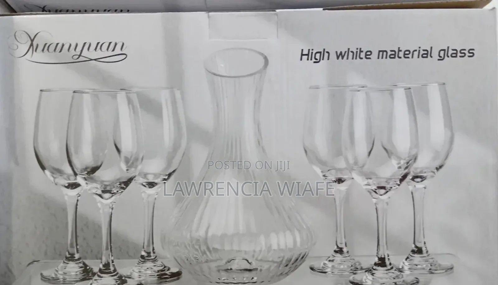 7pcs Wine Glass With Decanter