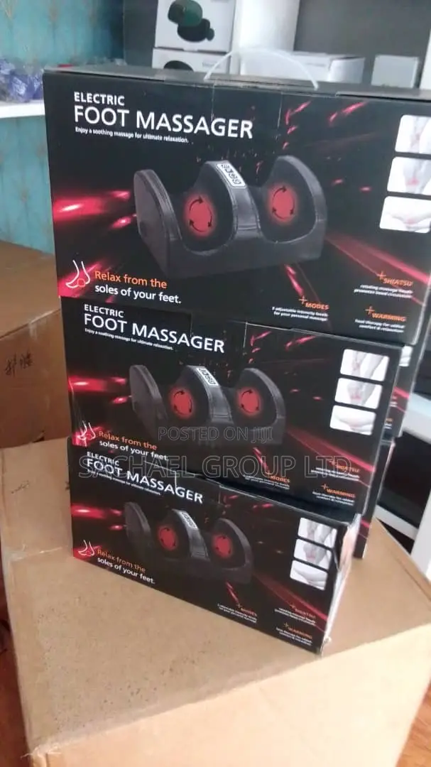 Black Electronic Foot Massager