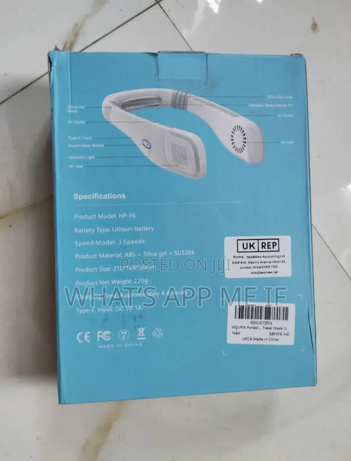 Brand New Neck Fans Black