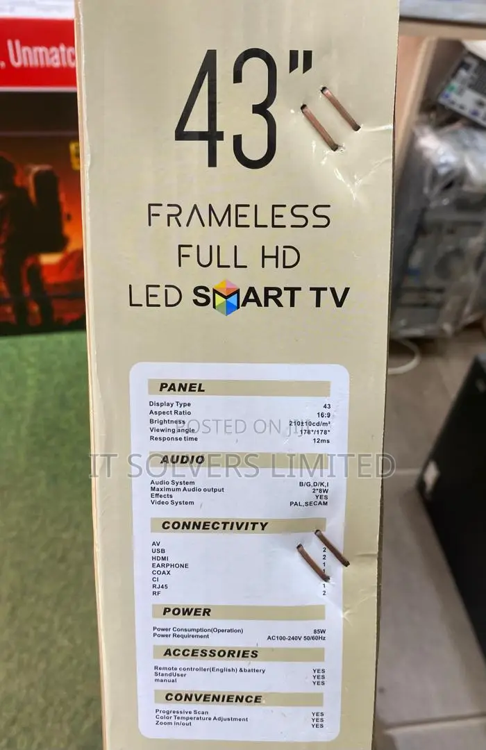 Premax 43 Inch Frameless Fhd Smart Tv