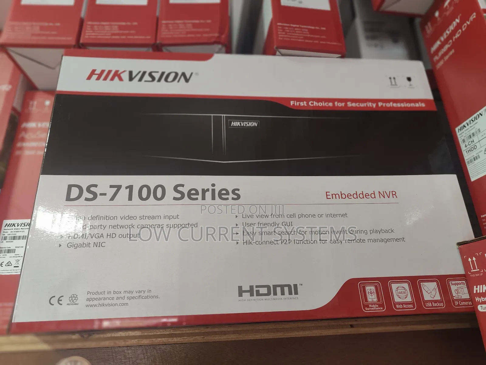 NVR Hikvision 8 Channel Poe Ip Hd Network Ds-7108ni-Q1/8p/M