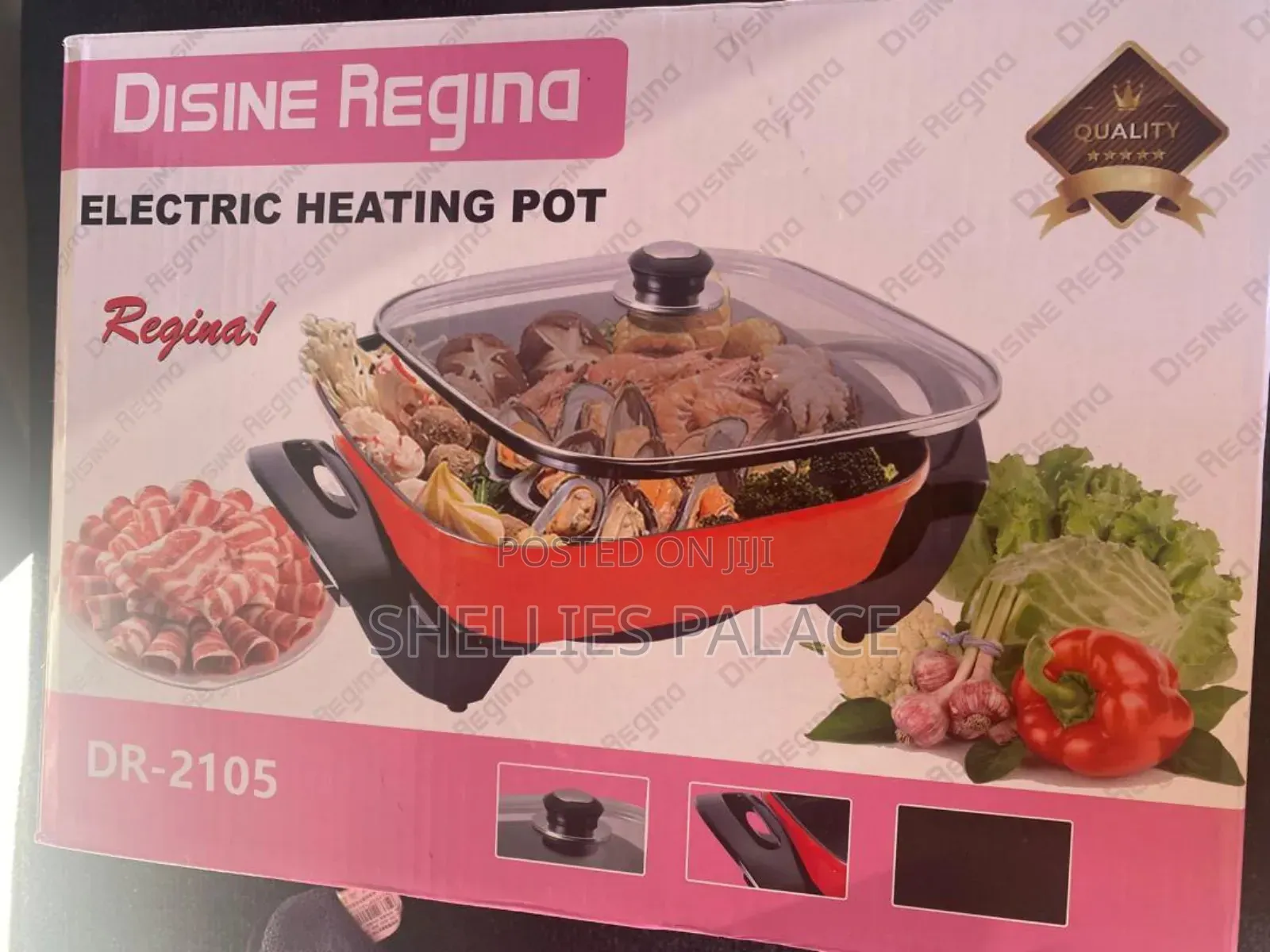 5l Multi Purpose Electric Hot Pot, Non Stick Healty Ware Pot