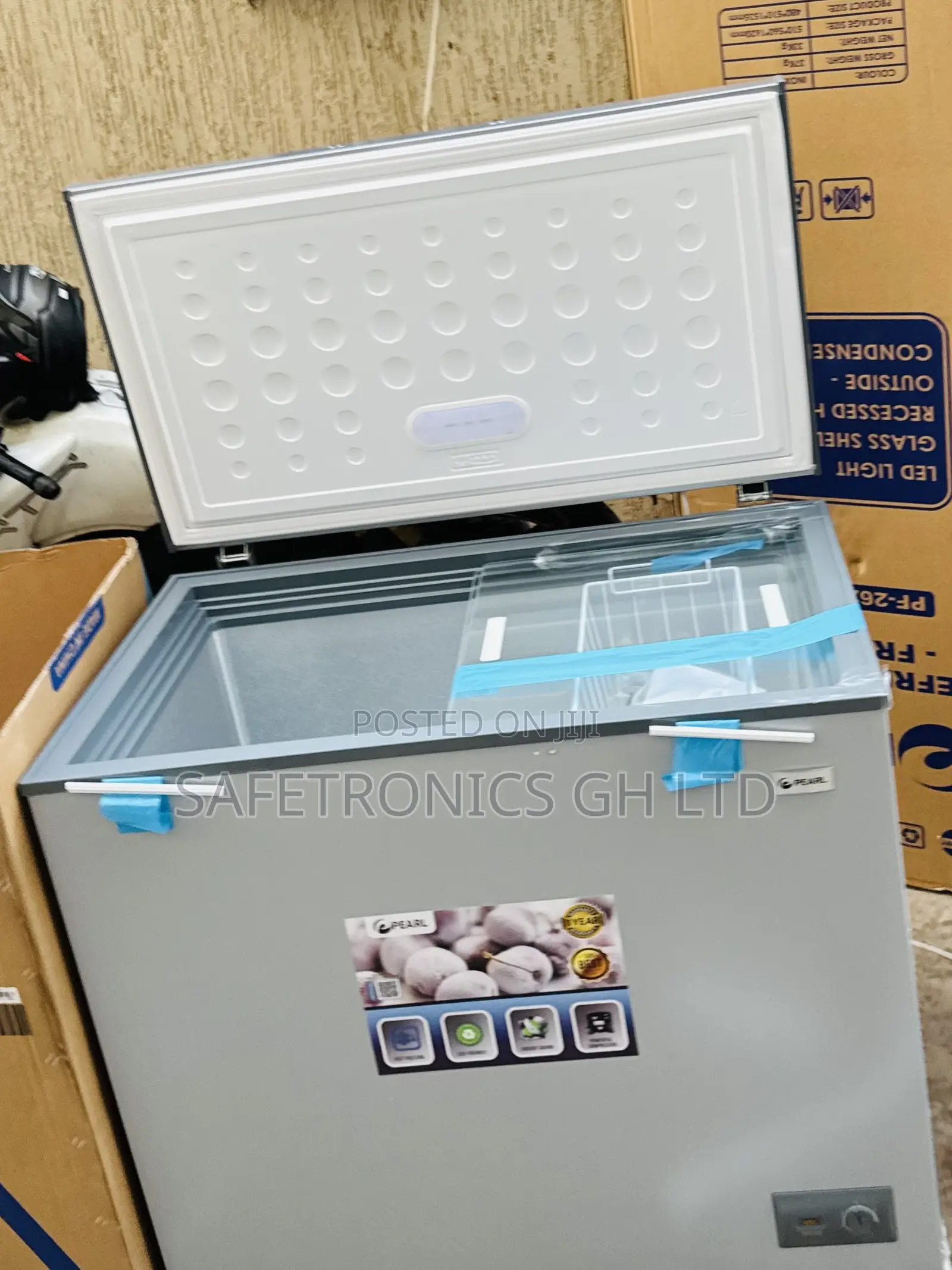 Pearl Grey Eco Friendly 200l Singledoor PCF-2530-1a Freezer
