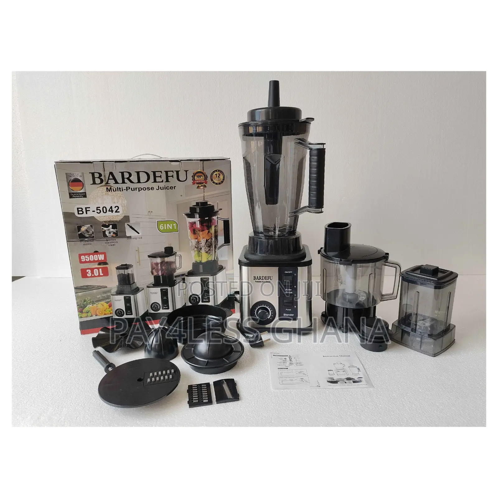 Barfedu 4l 8 in 1 Blender Juicer