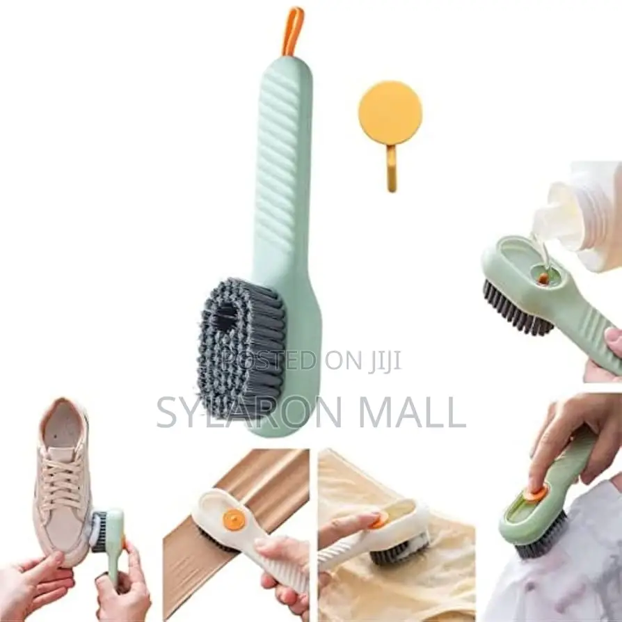 Multipurpose Cleaning Brush With Handle – Durable Scrubber