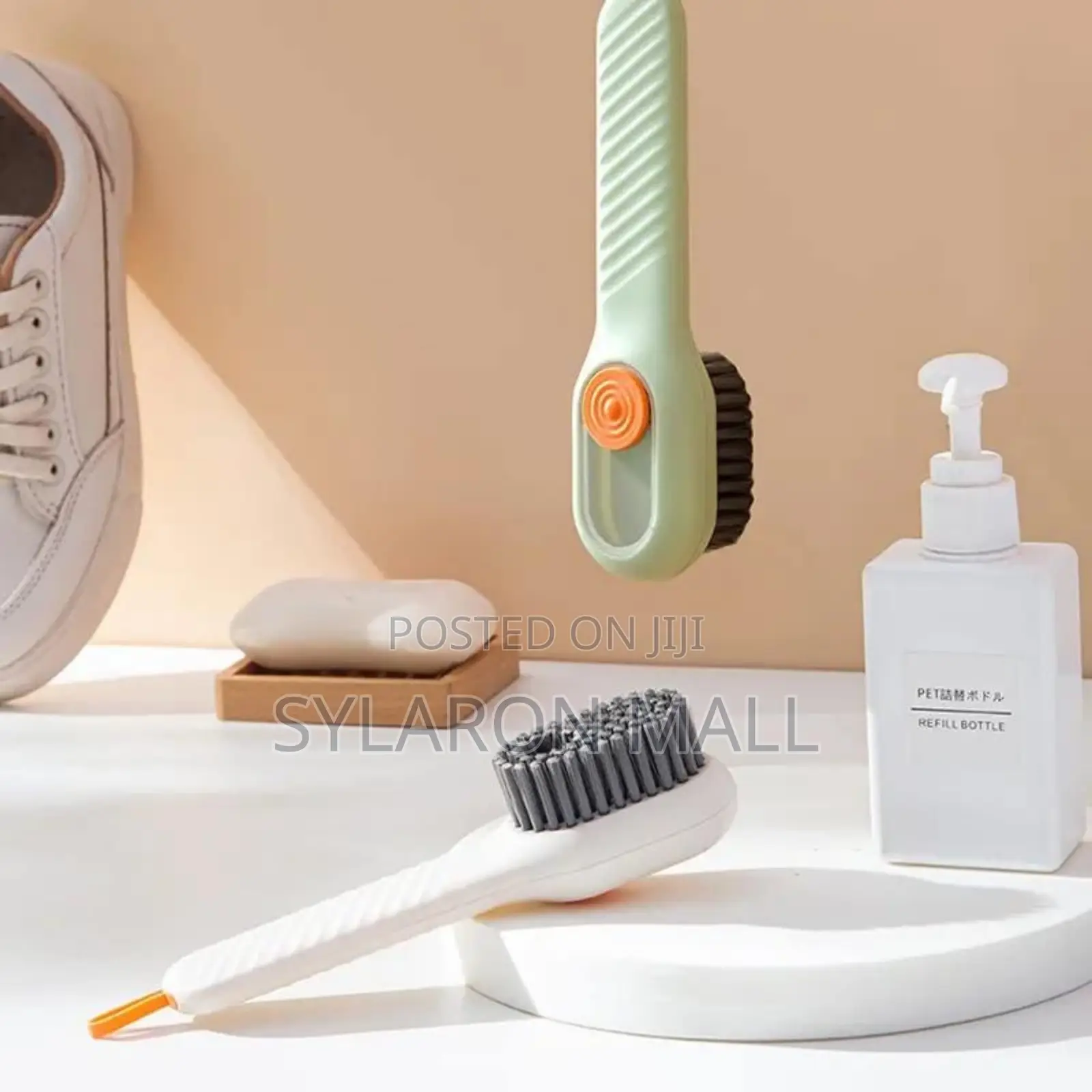 Multipurpose Cleaning Brush With Handle – Durable Scrubber