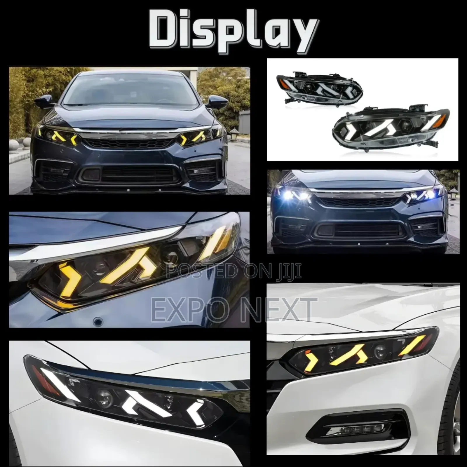 Honda Accord 2018-2023 Headlight Led 10th Gen Pair