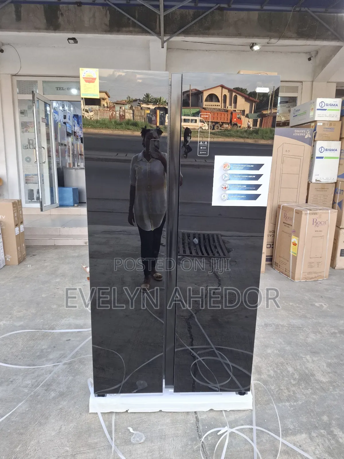 French Door Nasco Side by Side Fridge 400l Available for Sale