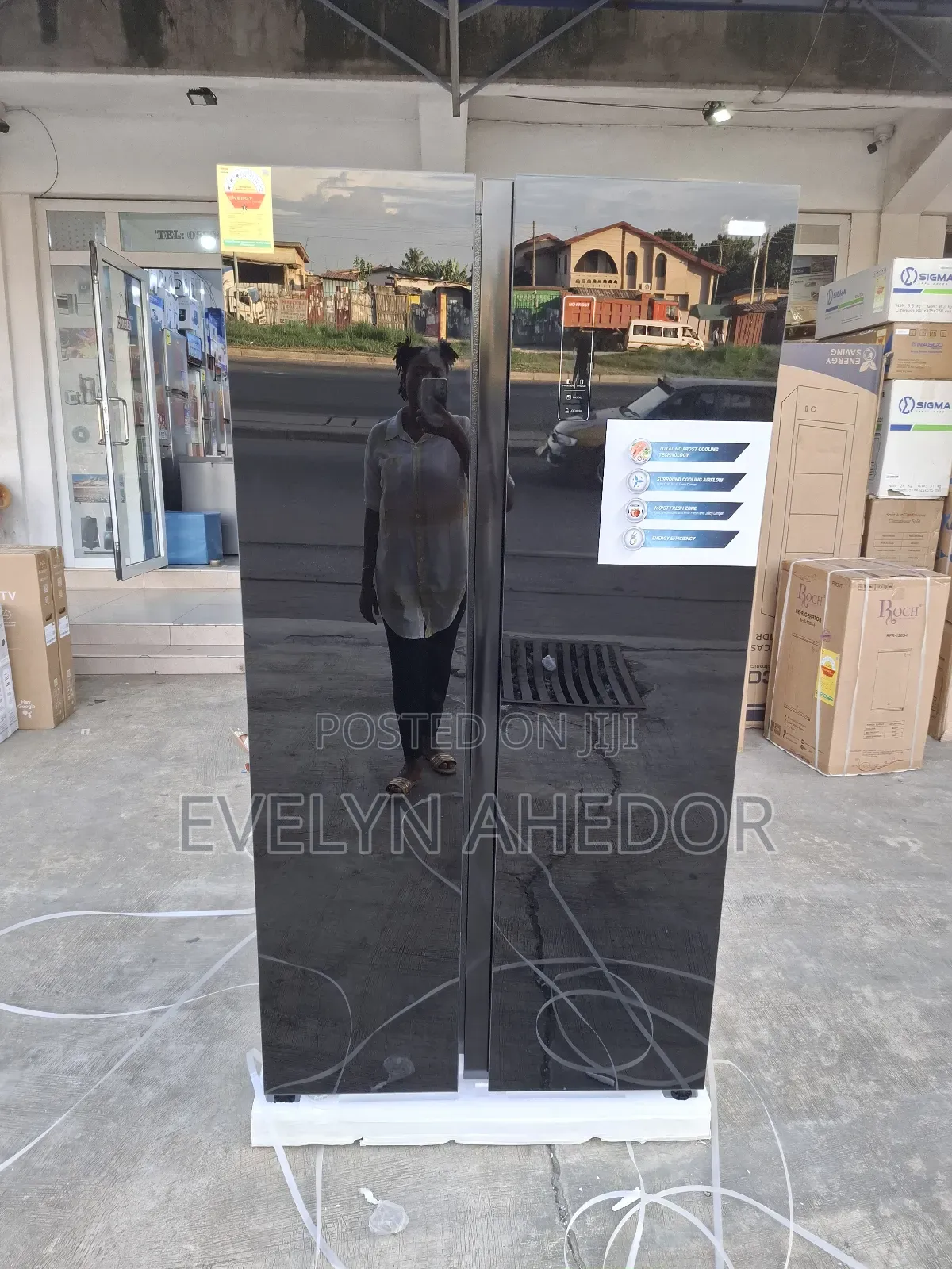 French Door Nasco Side by Side Fridge 400l Available for Sale