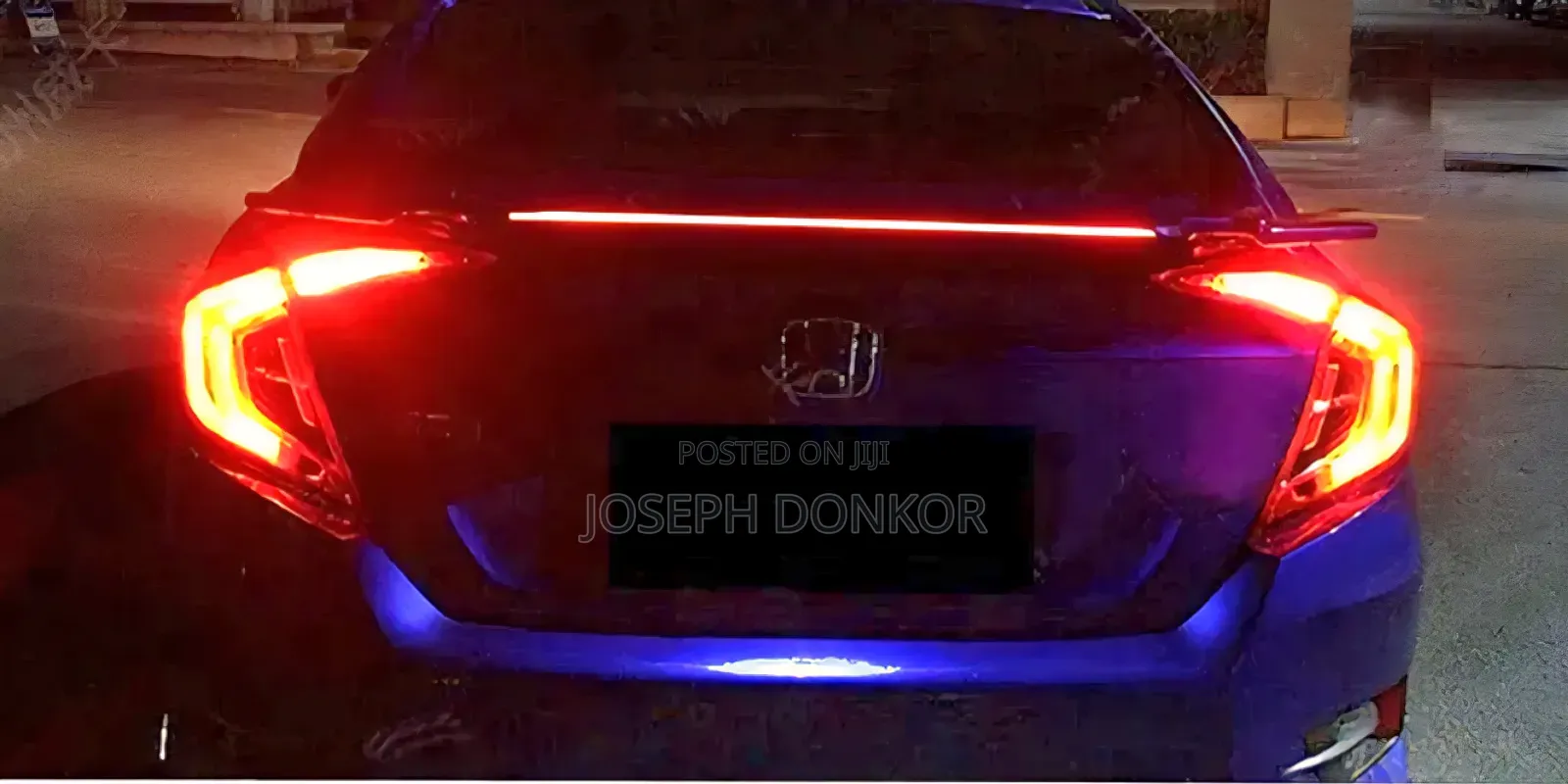 Civic Boot Spoiler With Brake Light 2016,2017,2018,2019,2020,2021